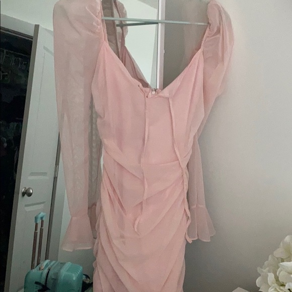 Oh Polly Angelic Mesh Long Sleeve Mini 